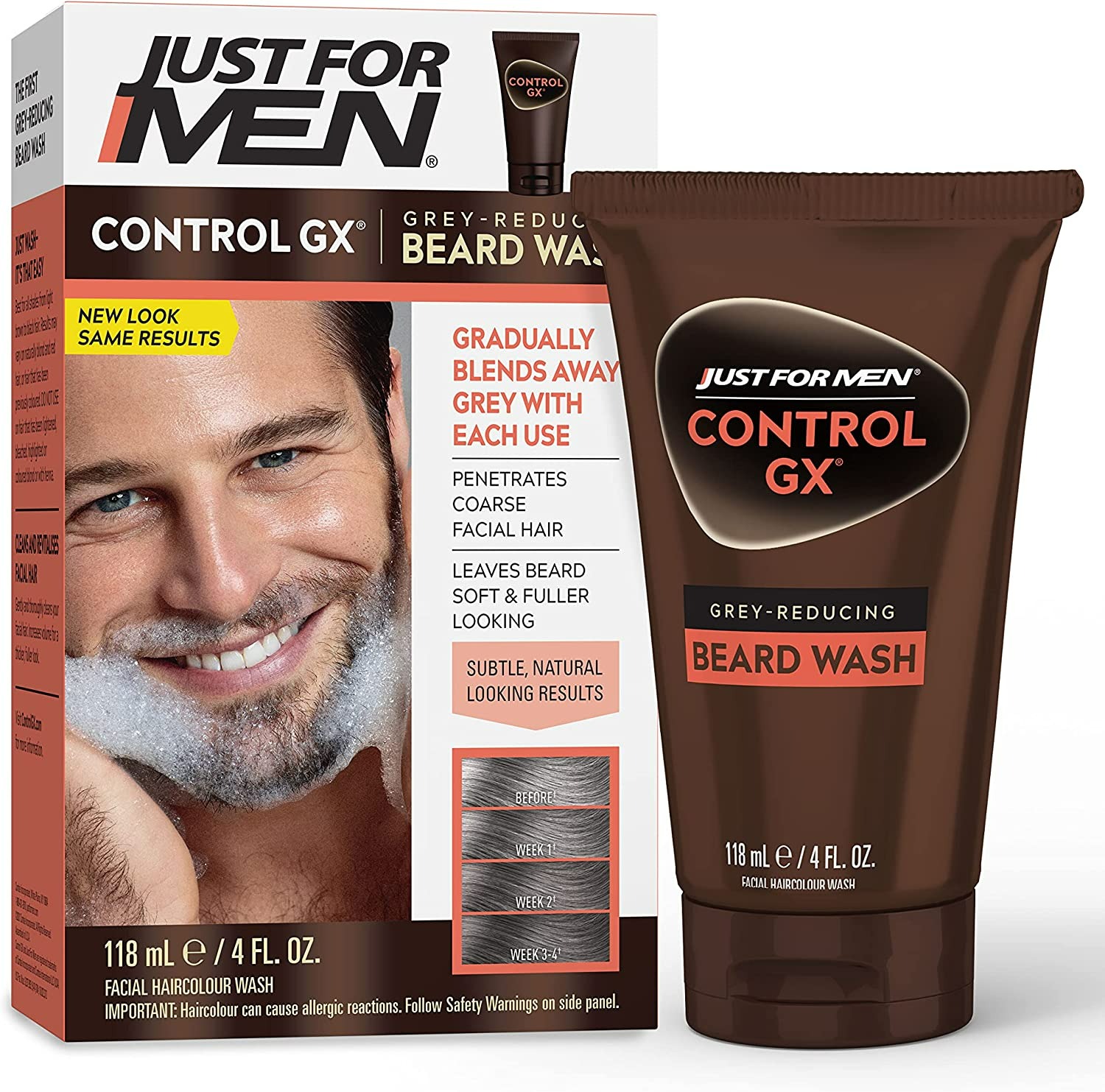 Control GX Grey Reducing Beard Wash - 118 ml
