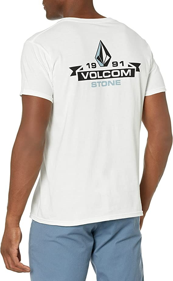 Volcom Men's Blaquedout Short Sleeve Tee - Beyaz-1
