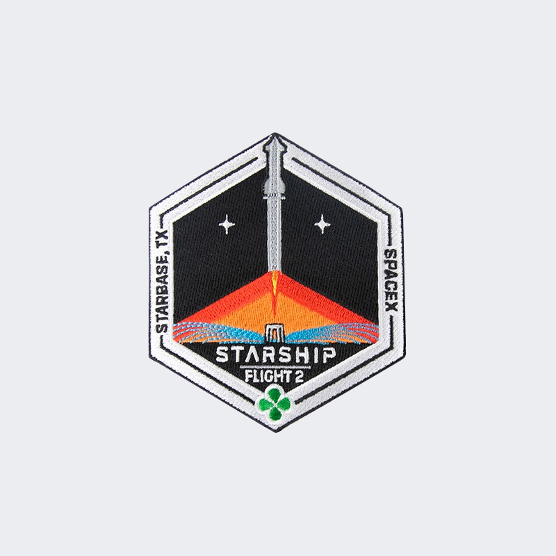 SPACE X STARSHIP FLIGHT 2 MISSION PATCH