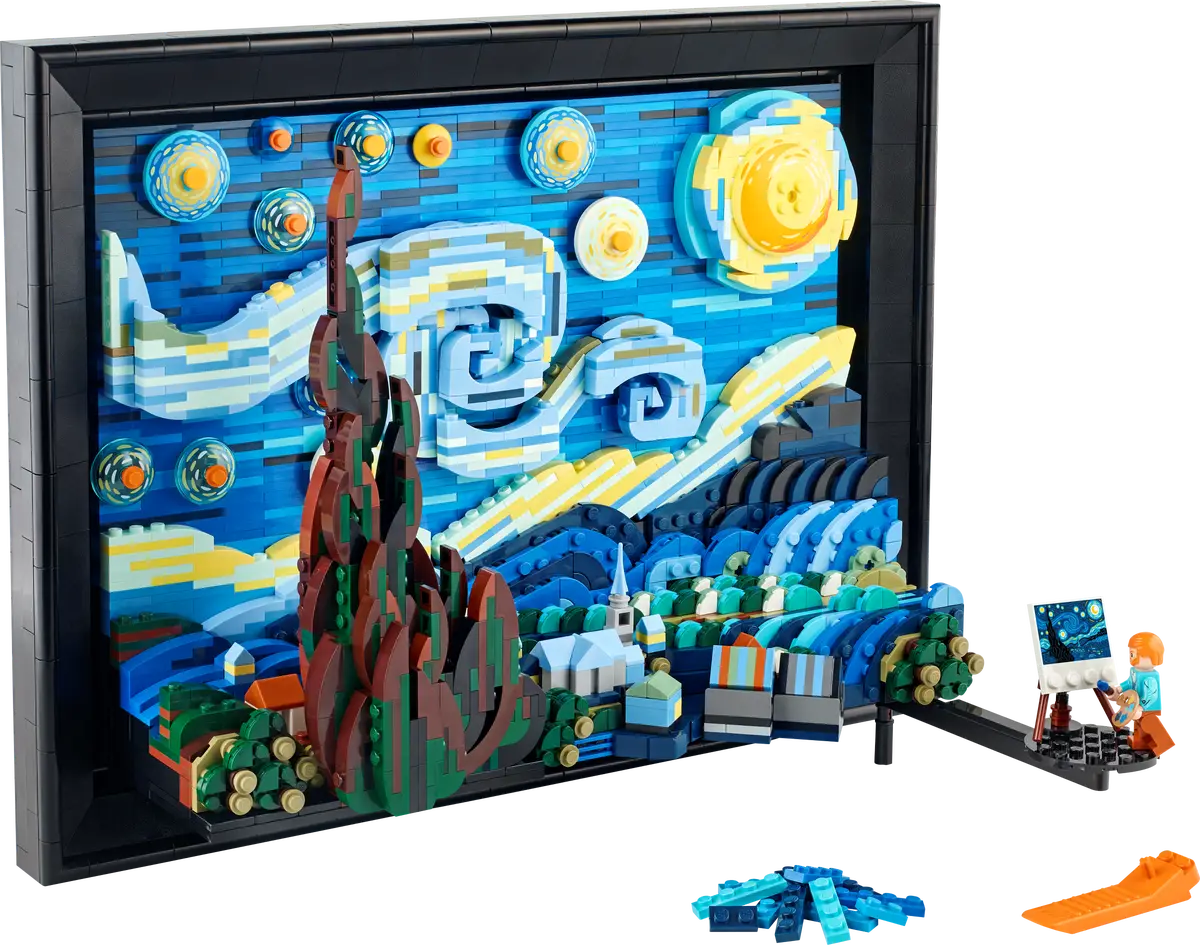 Lego Vincent van Gogh - The Starry Night-0