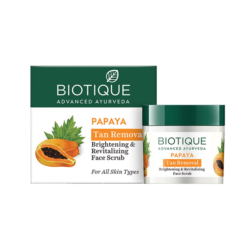 Biotique Bio Papaya Revitalizing Tan Removal Scrub - 2.65 Fl Oz-0