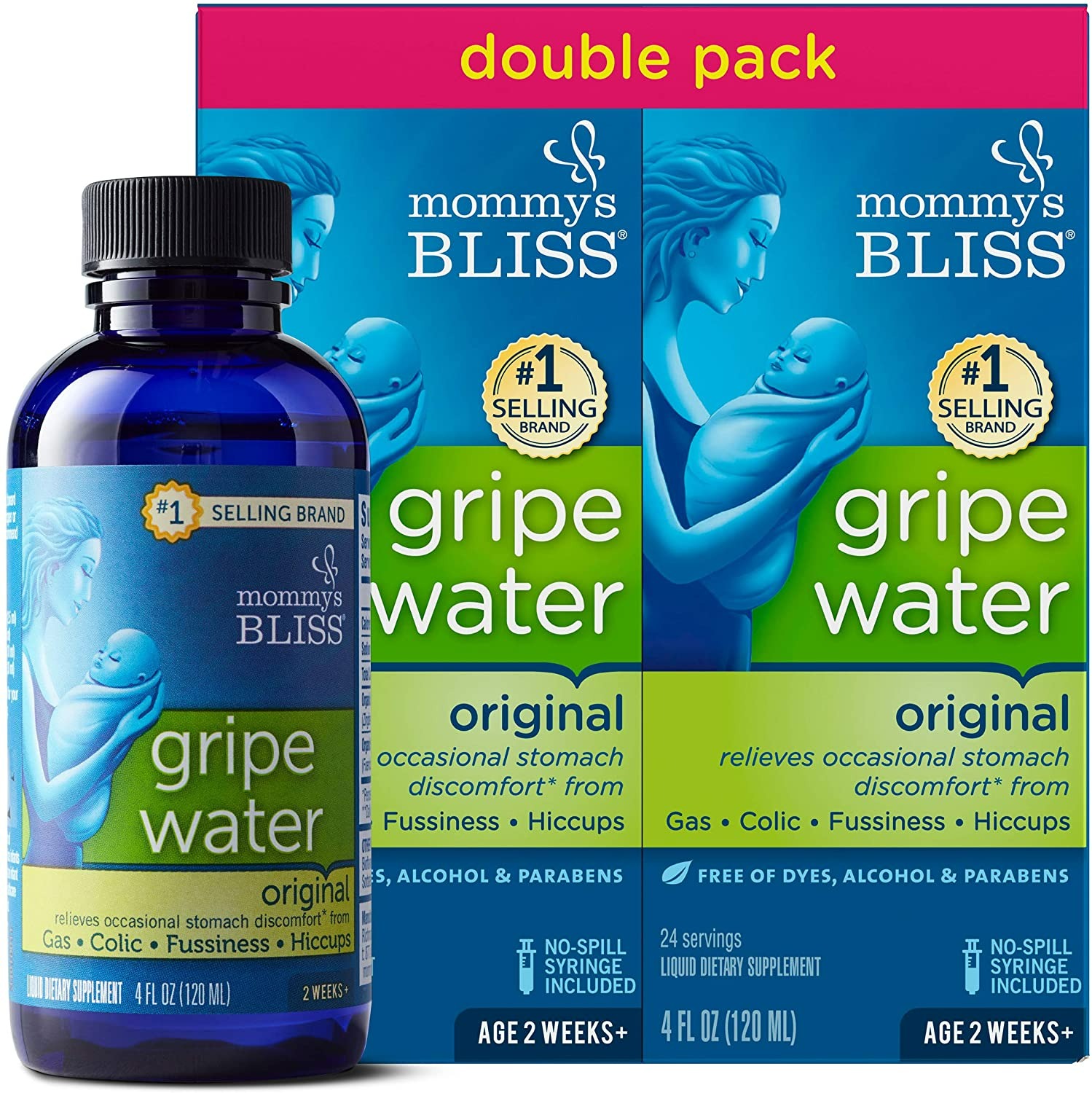 Mommy's Bliss - Gripe Water Original Double Pack - 8 FL OZ - 2'li Paket-0