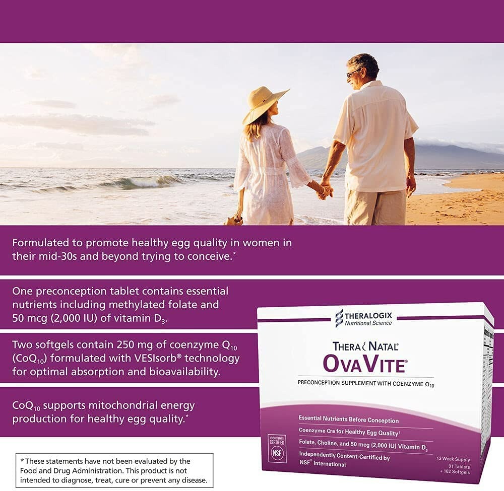 Theralogix TheraNatal OvaVite Preconception Prenatal Vitamin - 90 Günlük-2