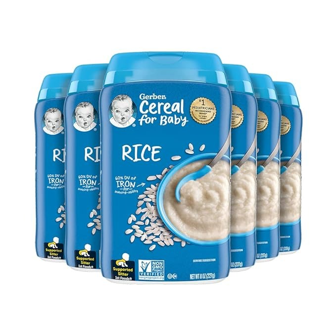 Gerber Baby Cereal 1st Foods Rice - 16 Oz - 6'lı Paket
