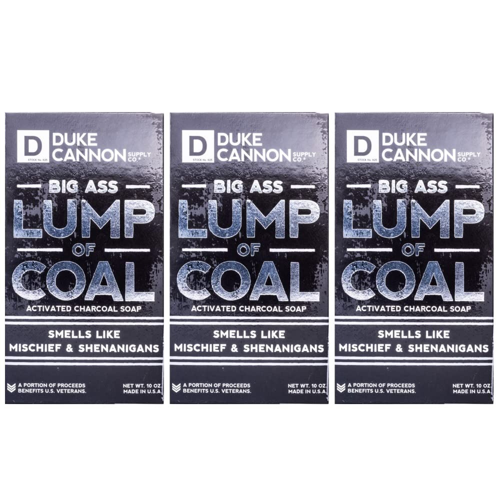 Duke Cannon Supply Co. Coal Soap Bar - 10 Oz - 3 Adet-0