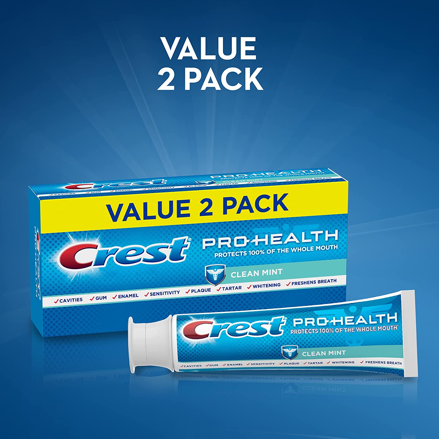 Crest Pro-Health Clean Mint Toothpaste - 4.6 Oz -Twin Pack
