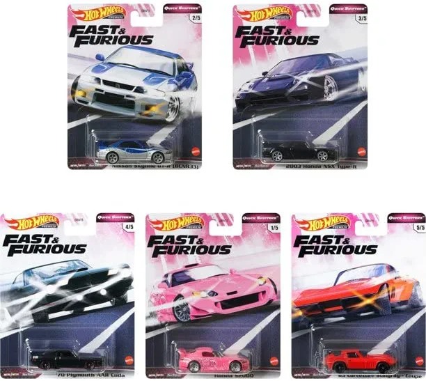 Hot Wheels Premium Fast & Furious Collection Complete Set
