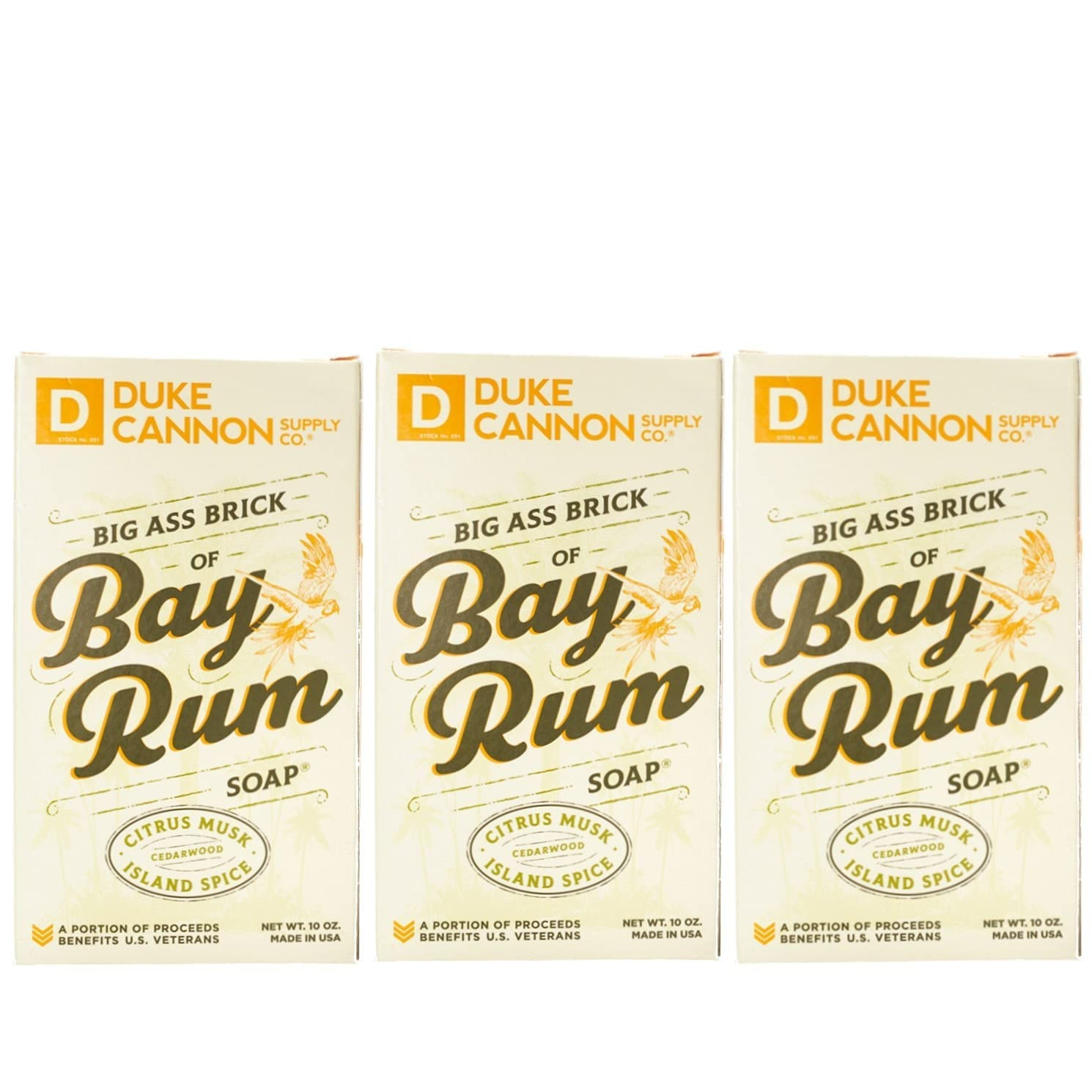 Duke Cannon Supply Co. Soap Bar Bay Rum - 10 Oz - 3 Adet-0