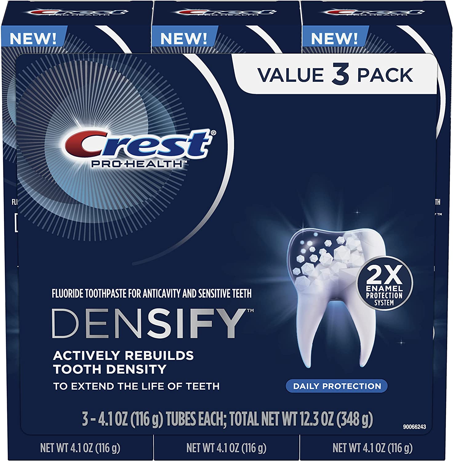 Crest Pro-Health Densify Toothpaste - 4.1 Oz - 3'lü Paket-0