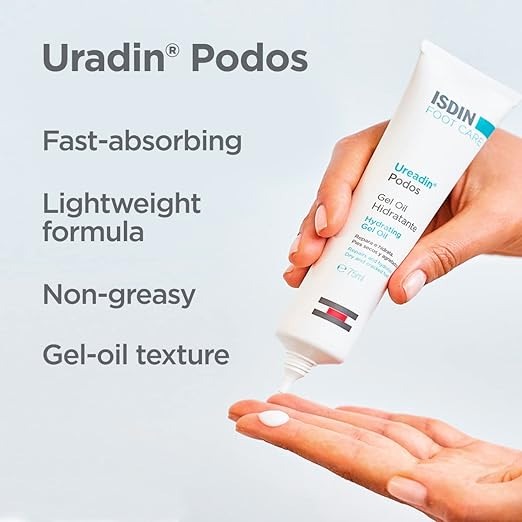 ISDIN Foot Care Cream, Uradin Podos Gel Oil - 2.5 Fl Oz-2