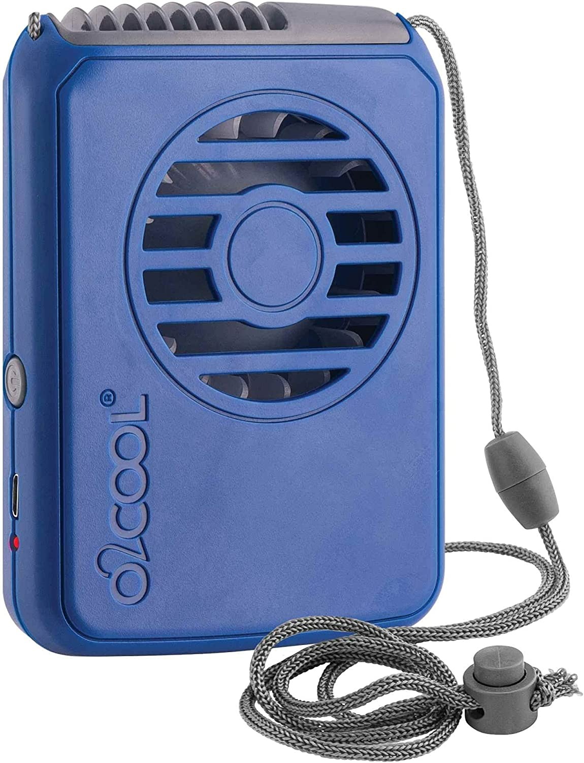 O2COOL Rechargeable Necklace Fan - Blue