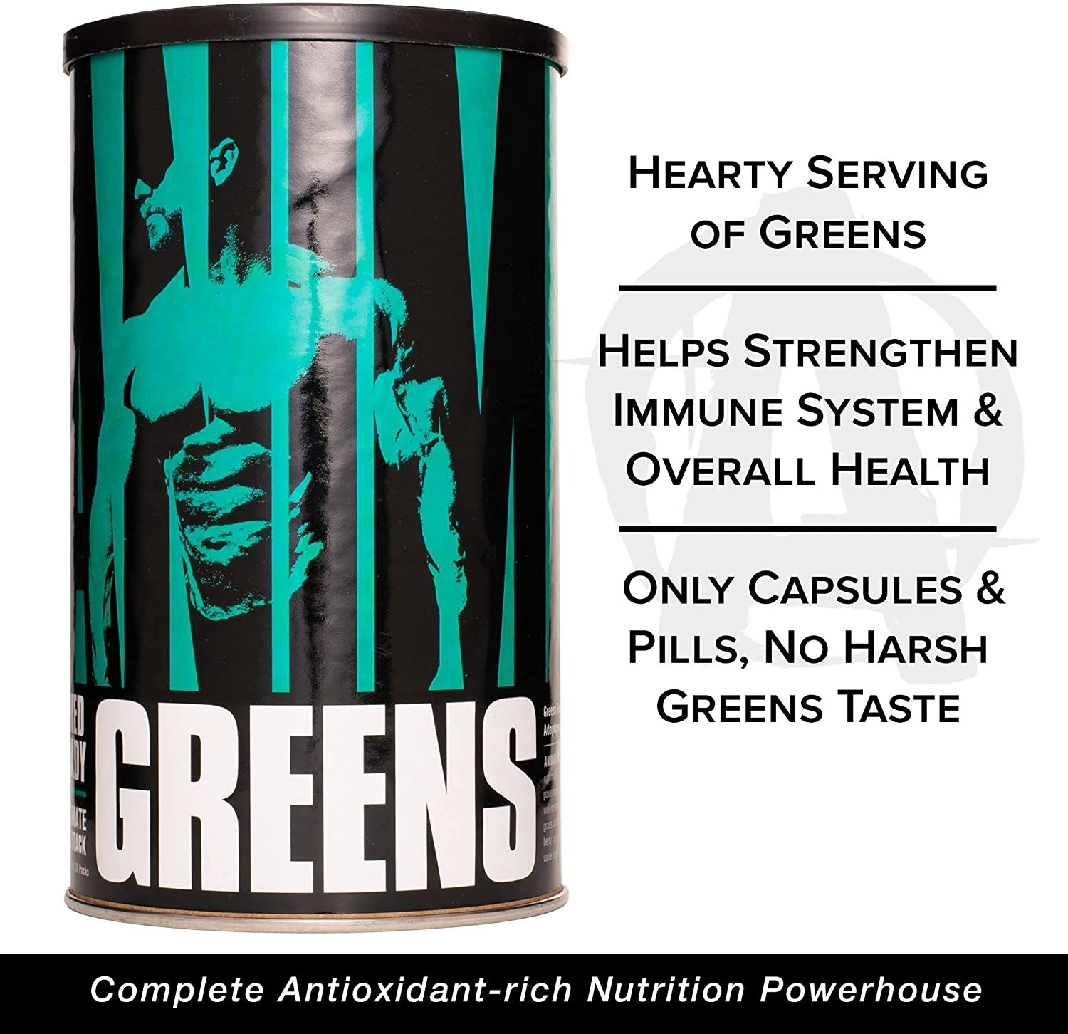 Animal Greens Pak - Chlorophyll, Superfood Prebiotic and Probiotic Super Digestion Blend- 30 Adet-2