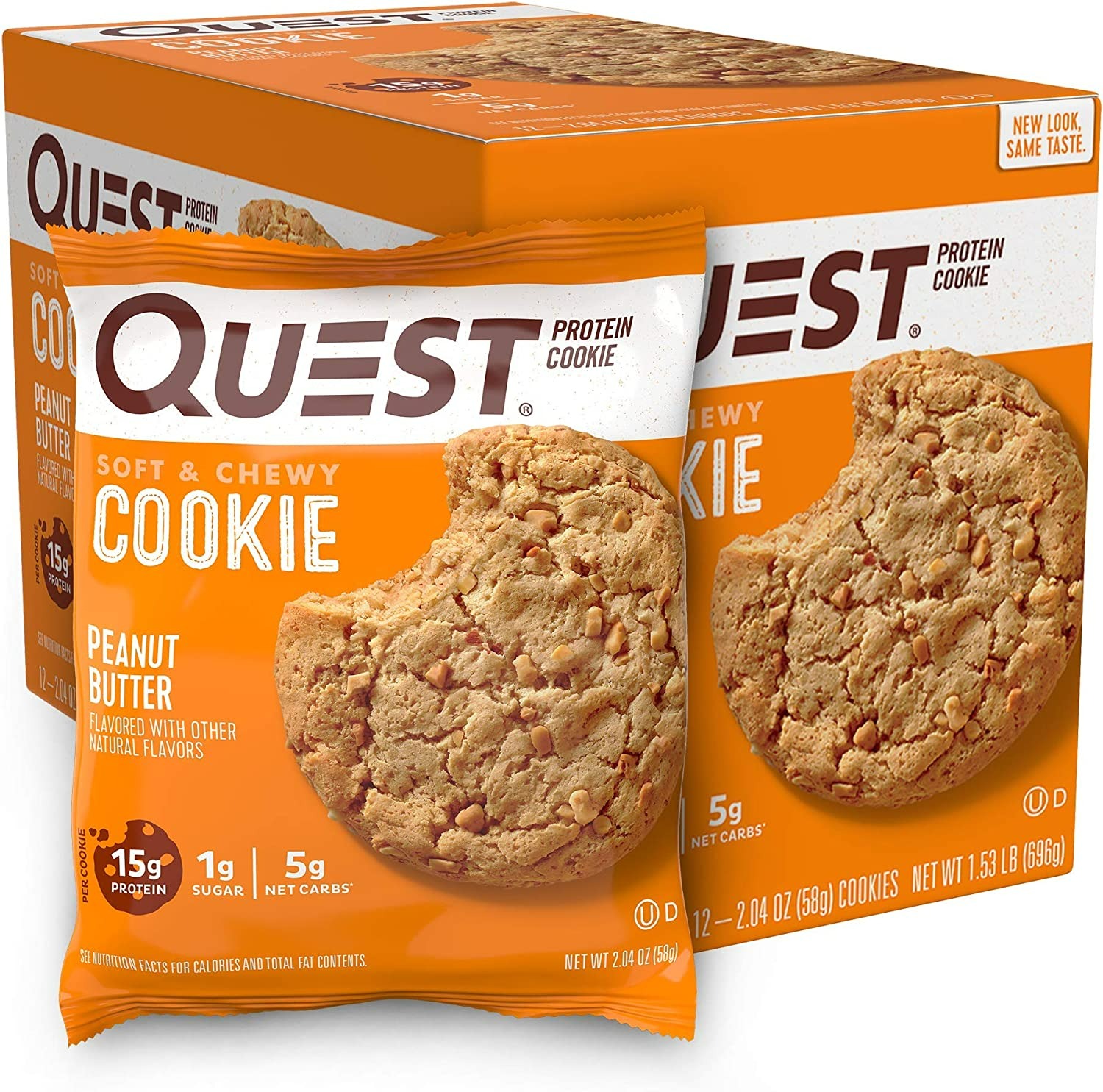Quest Nutrition Peanut Butter Protein Cookie  - 12 Adet-0