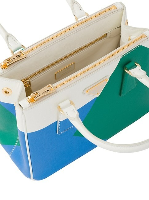 Prada Small Prada Galleria Saffiano Special Edition Bag - Blue-1