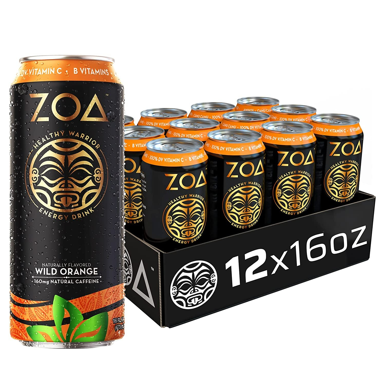 Zoa Energy Drink Wild Orange - 12 Pack-0
