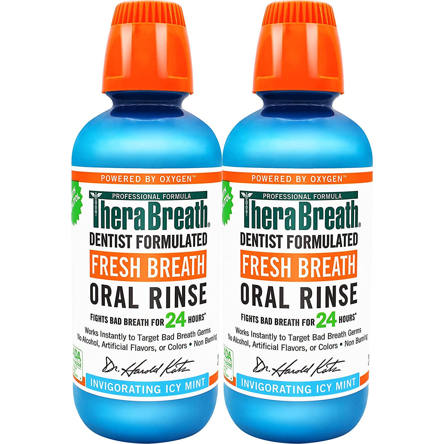 TheraBreath Fresh Breath Dentist Formulated Oral Rinse - 16 Fl Oz - 2 Adet-0