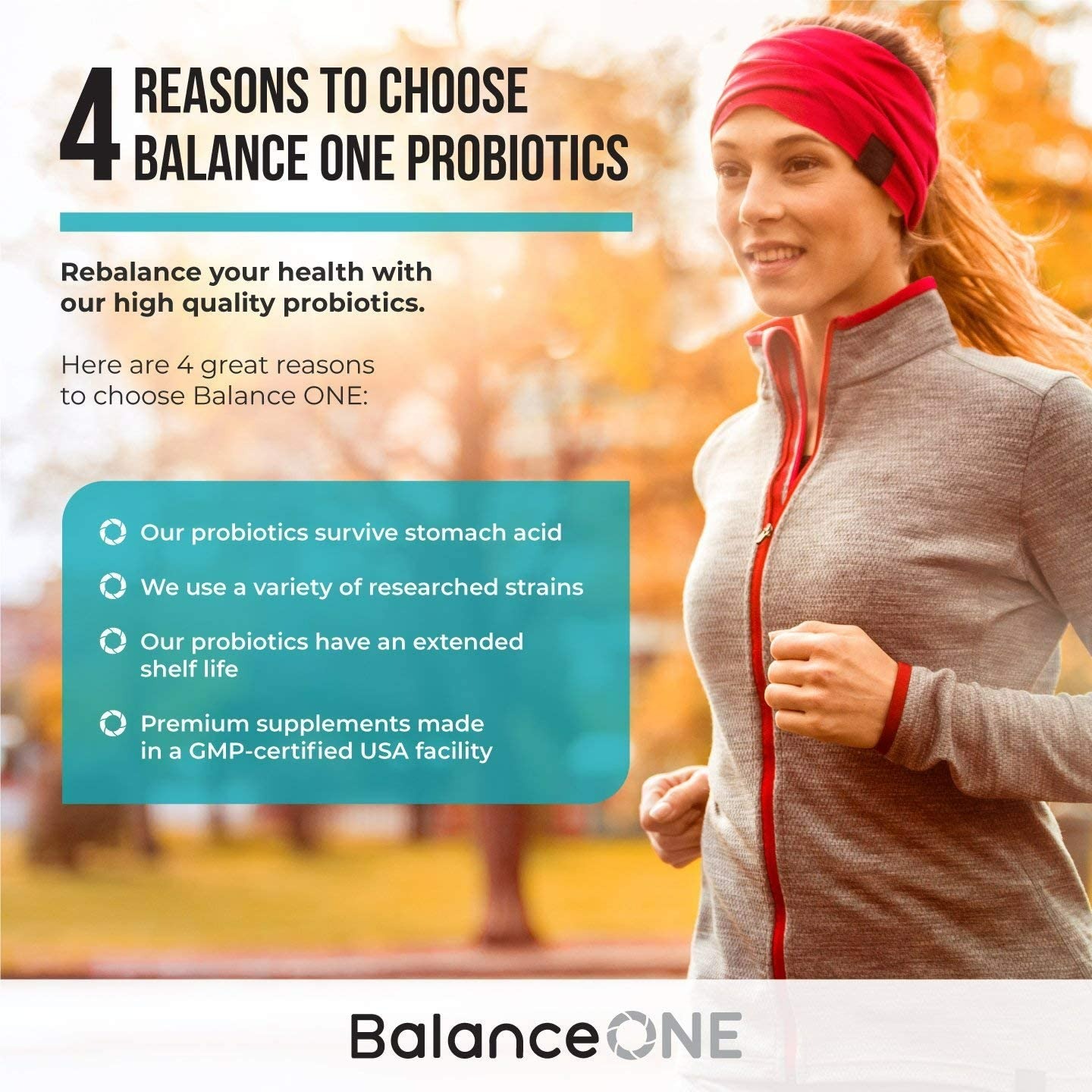 Balance One Probiotic, Daily Probiotics for Women & Men - 60 Adet-1