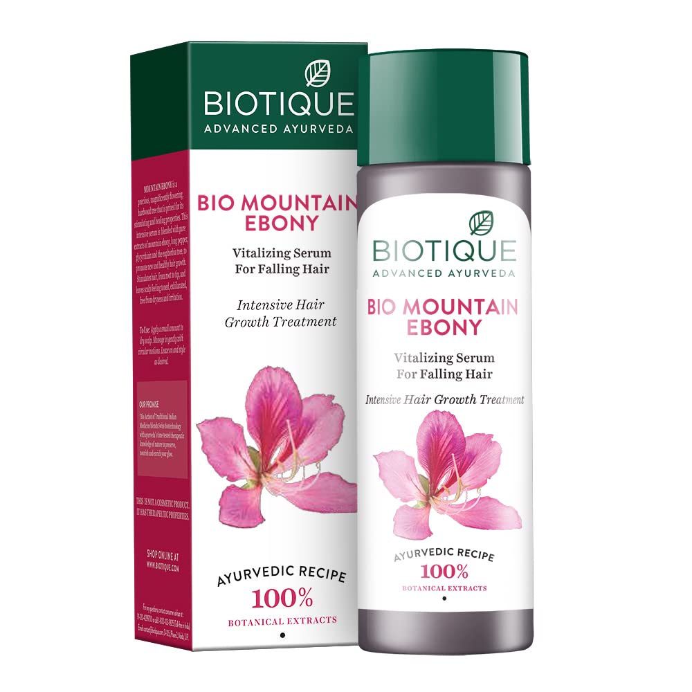 Biotique Bio Mountain Ebony Fresh Growth Stimulating Vitalizing Serum - 4.06 Fl Oz-0
