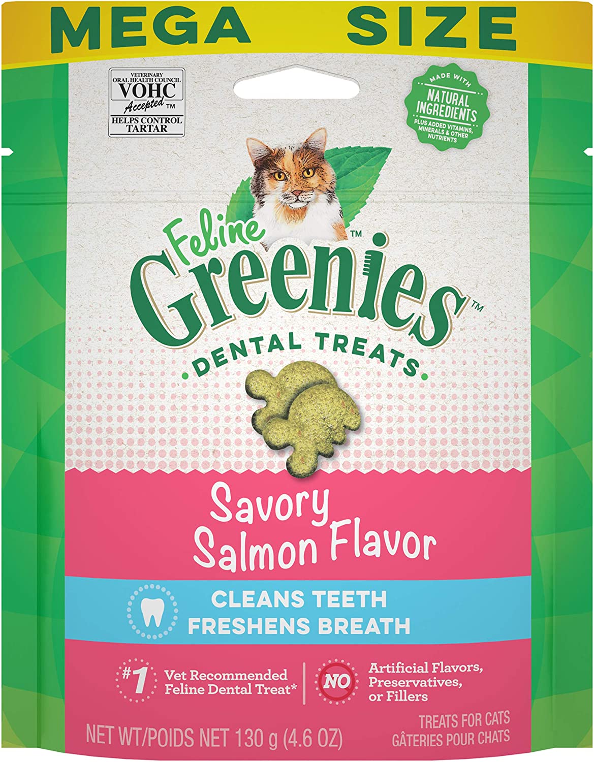 Greenies Feline Natural Dental Care Cat Treats - 4.6 Oz-0