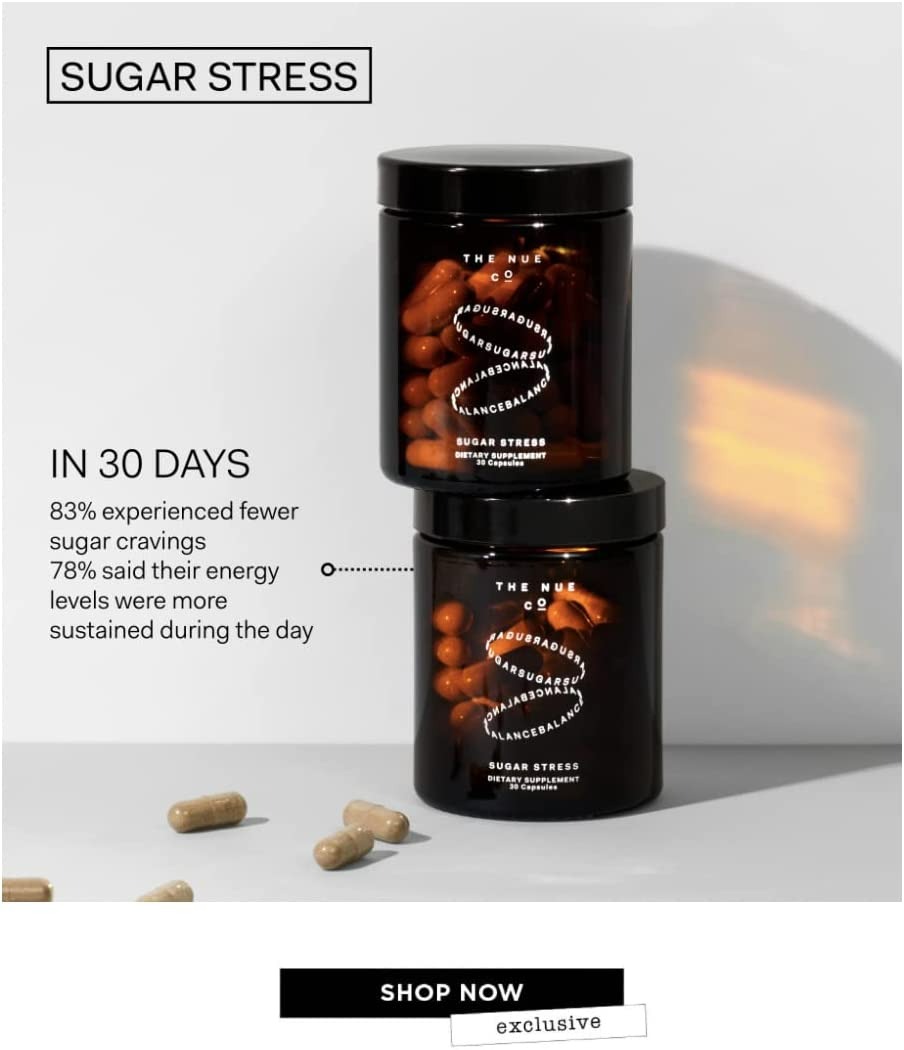 The Nue Co Sugar Stress - 30 Tablet-1