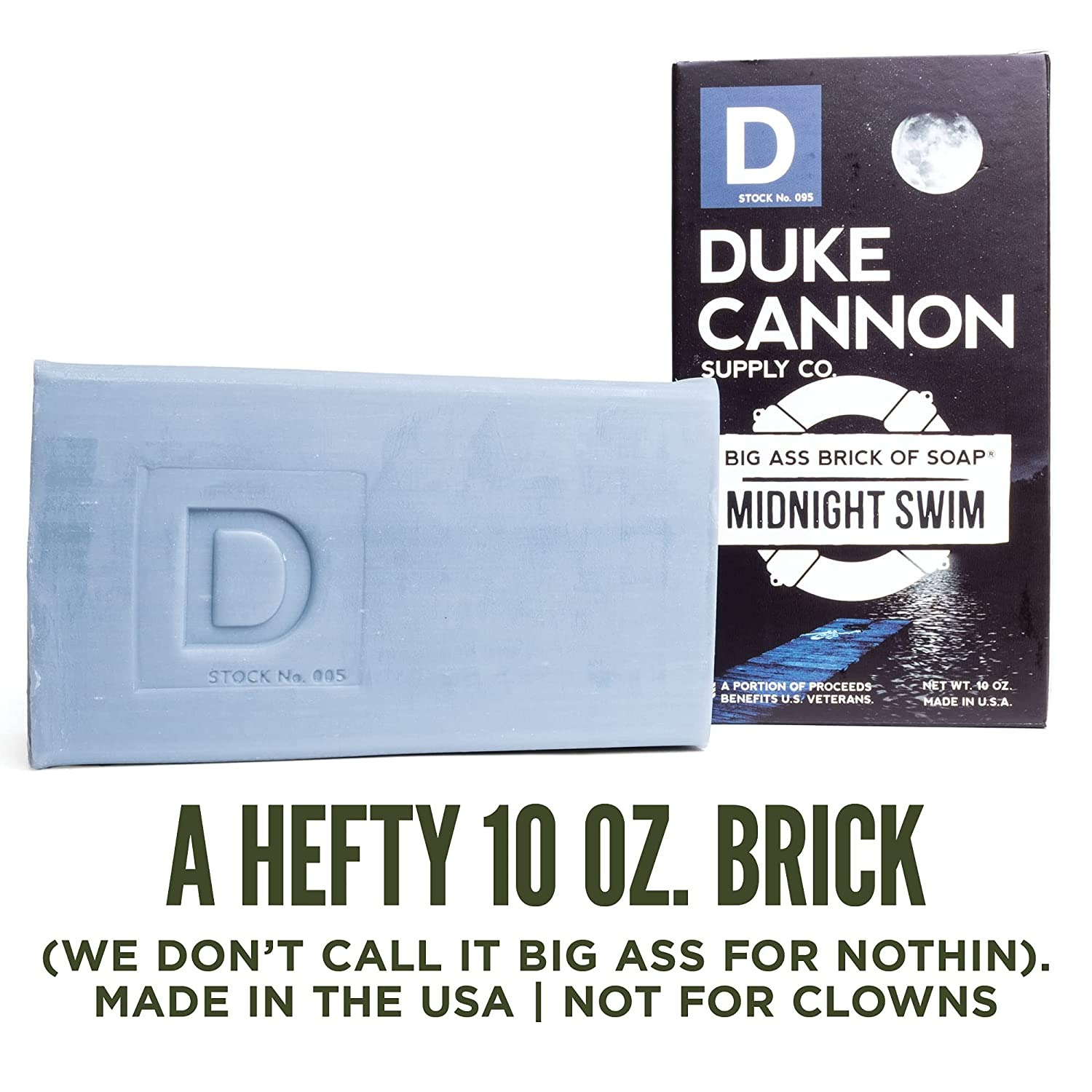 Duke Cannon Supply Co. Big Ass Brick of Soap Bar - Ocean & Green - 10 Oz - 3 Adet-1