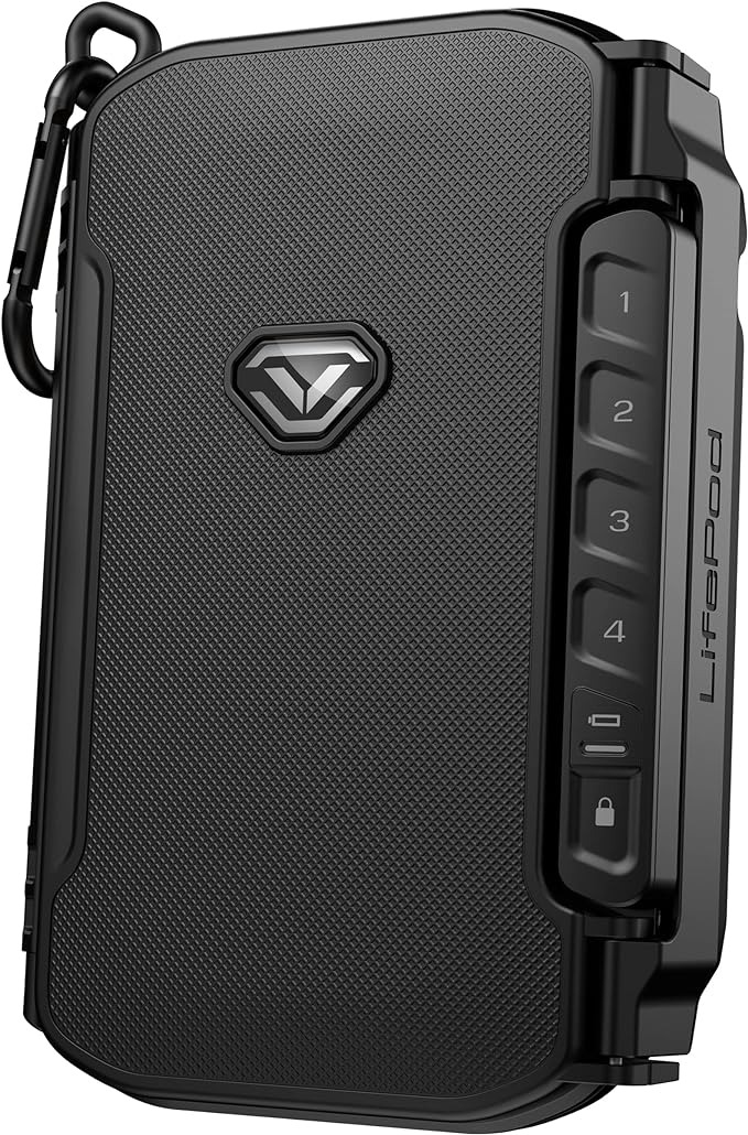 Vaultek LifePod X Micro Weatherproof Electronic Lockbox Secure Travel Case