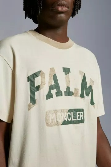 Moncler Logo T- Shirt - Off White-2