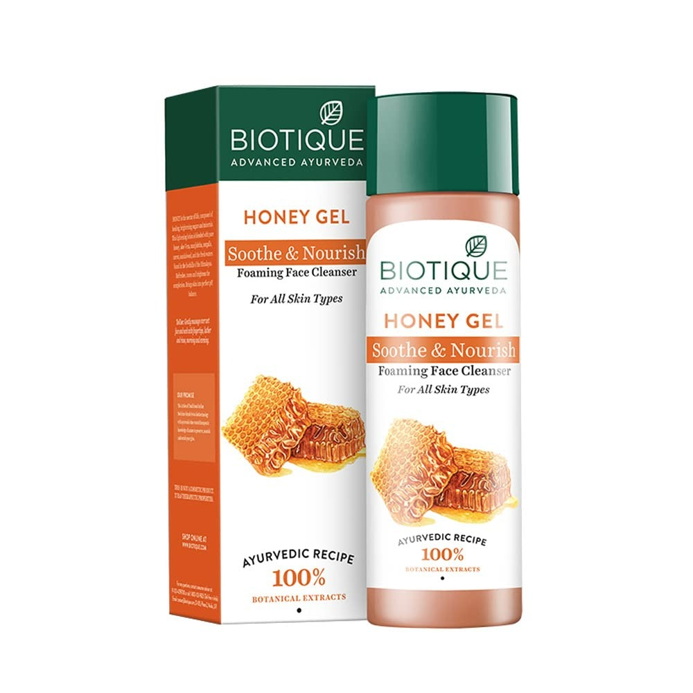 Biotique Bio Honey Gel Refreshing Foaming Face Cleanser - 4.05 Fl Oz