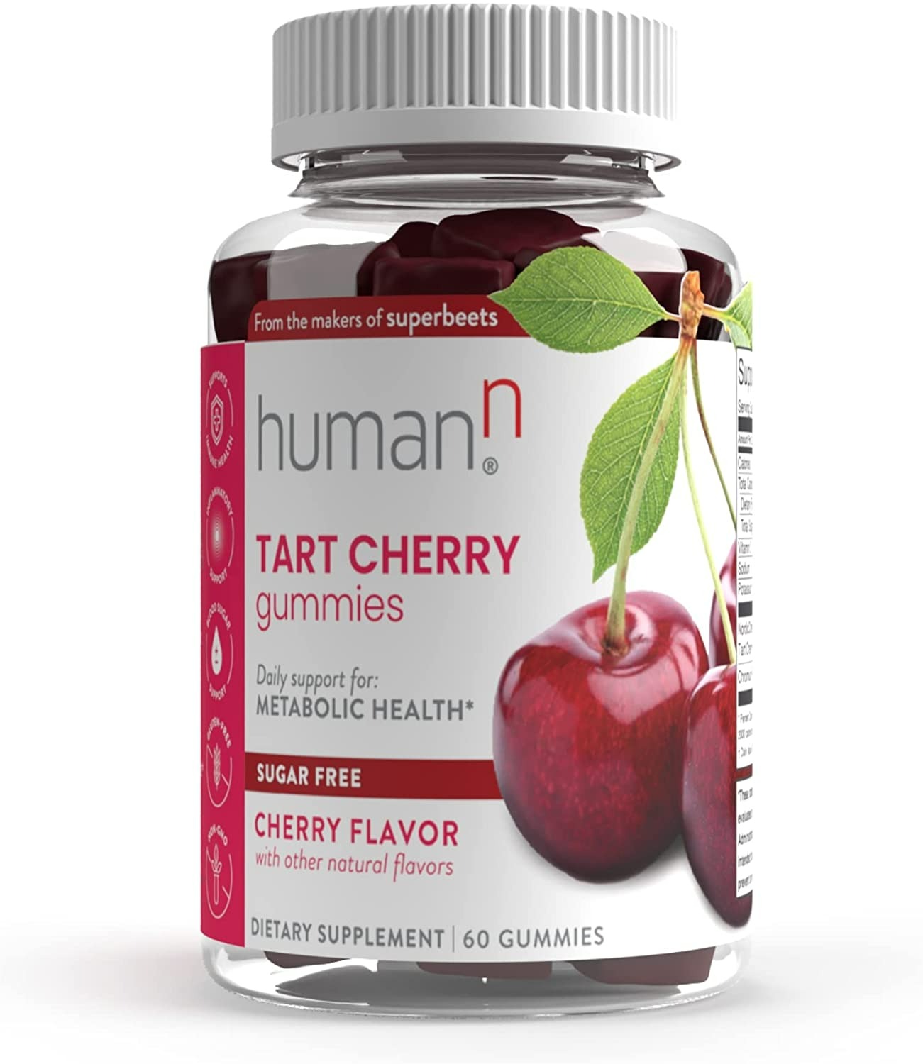 HumanN Tart Cherry Gummies - 60 Count-0