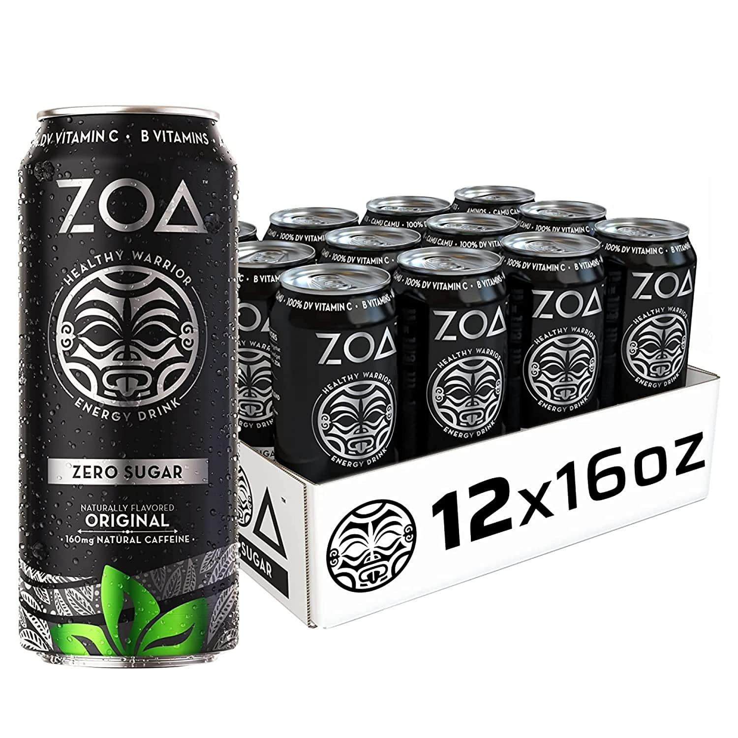 Zoa Zero Sugar Energy Drink - 12 Pack
