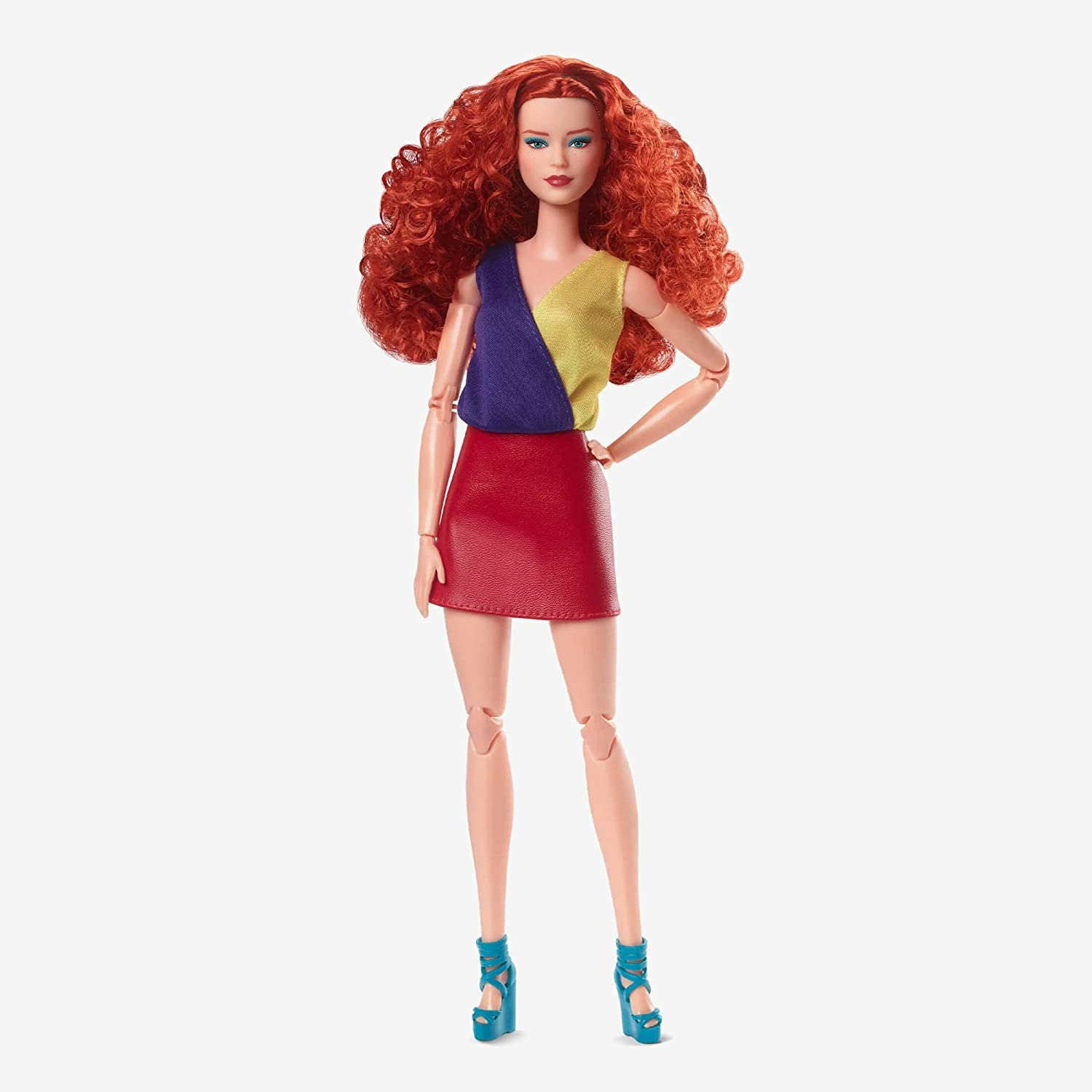Barbie Looks Doll with Curly Red Hair-0